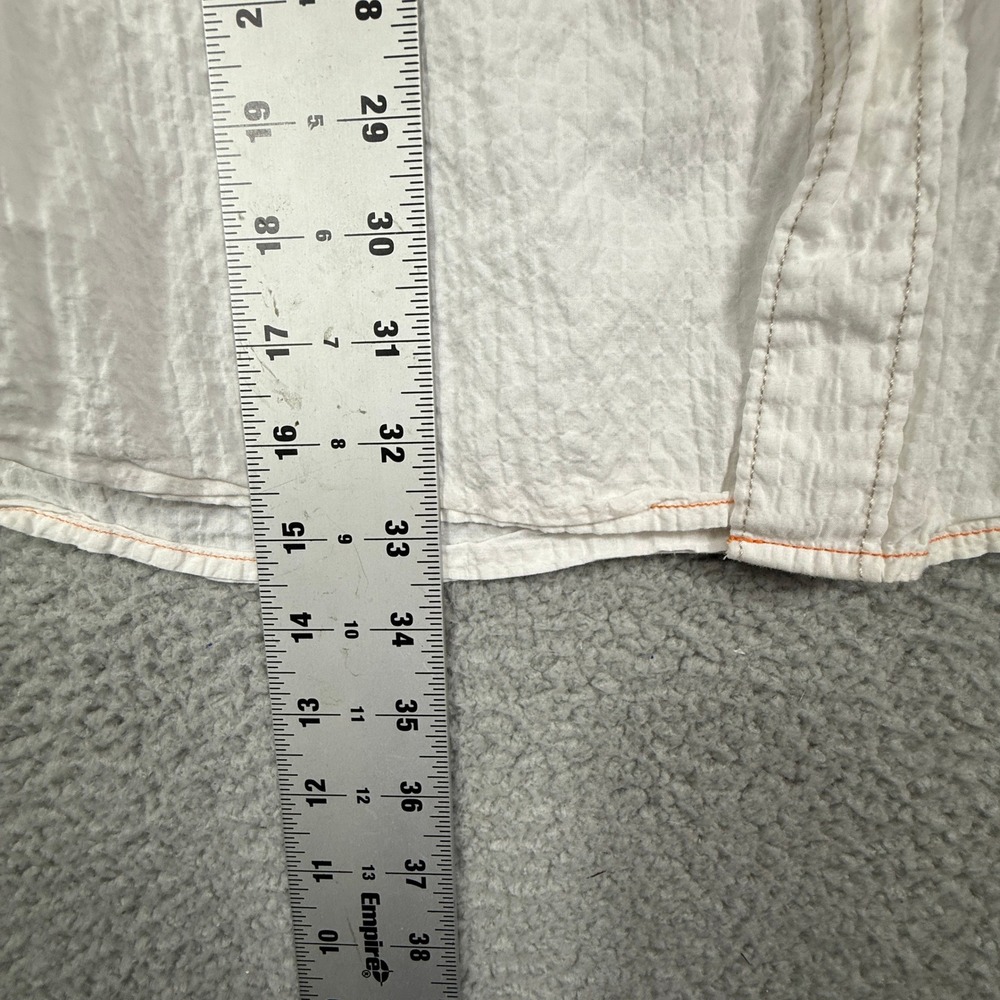 Tommy Bahama White Cotton Spandex Short Sleeve‎ Button Up Shirt XXXL - Picture 8 of 11